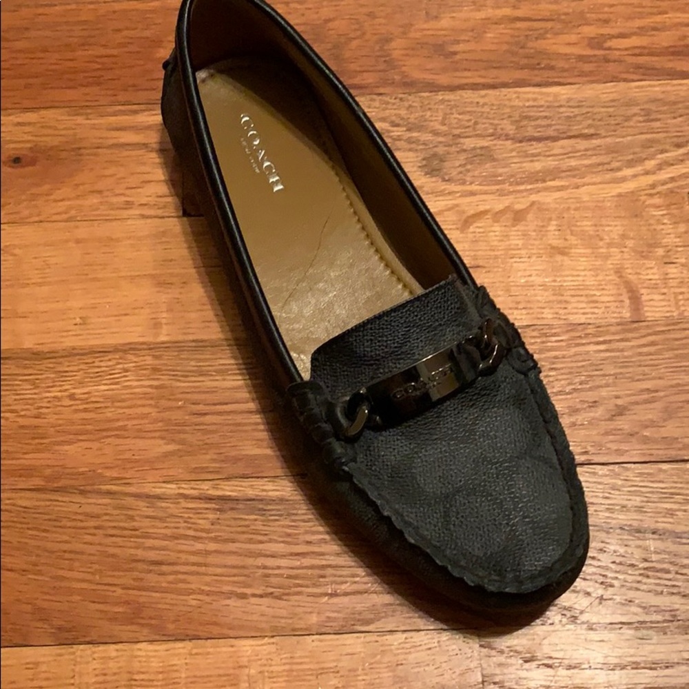 Black coach flats